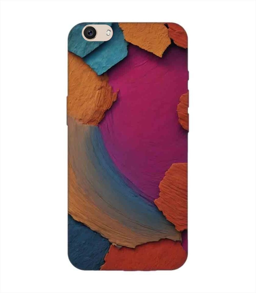Printed Back Cover for Vivo V5 Plus Closeup Color Textured Surface