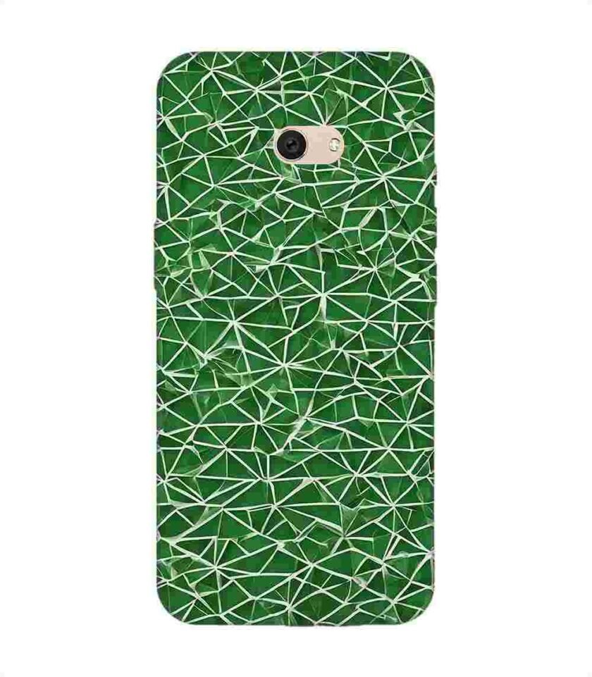Printed Back Cover for Vivo V5 Close Up Green White Geometric Pattern