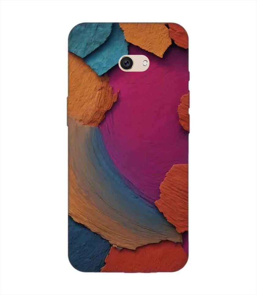 Printed Back Cover for Vivo V5 Closeup Color Textured Surface