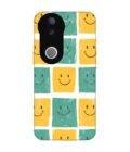 Printed Back Cover for Vivo V50 (5G) Close Up Pattern Smiley Faces