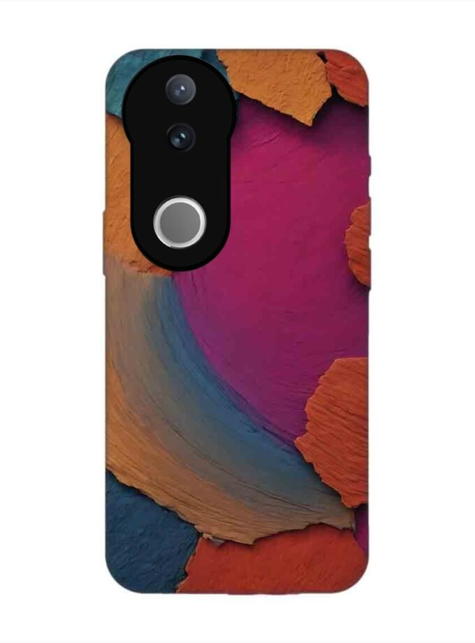 Printed Back Cover for Vivo V50 (5G) Closeup Color Textured Surface