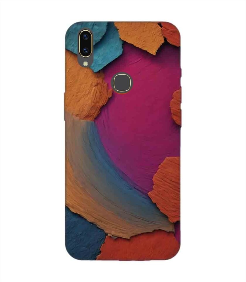 Printed Back Cover for Vivo V9 Youth Closeup Color Textured Surface
