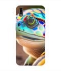 Printed Back Cover for Vivo V9 Close Up Cute Turtle