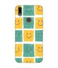 Printed Back Cover for Vivo V9 Close Up Pattern Smiley Faces