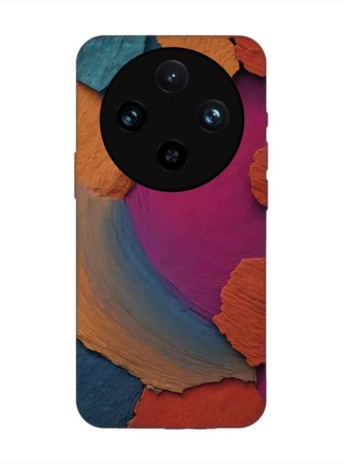 Printed Back Cover for Vivo X100 Pro (5G) Closeup Color Textured Surface