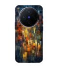 Printed Back Cover for Vivo X200 (5G) Close Up Colorful Mosaic Squares Shapes