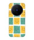 Printed Back Cover for Vivo X200 (5G) Close Up Pattern Smiley Faces