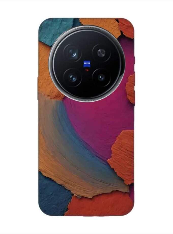 Printed Back Cover for Vivo X200 Pro (5G) Closeup Color Textured Surface