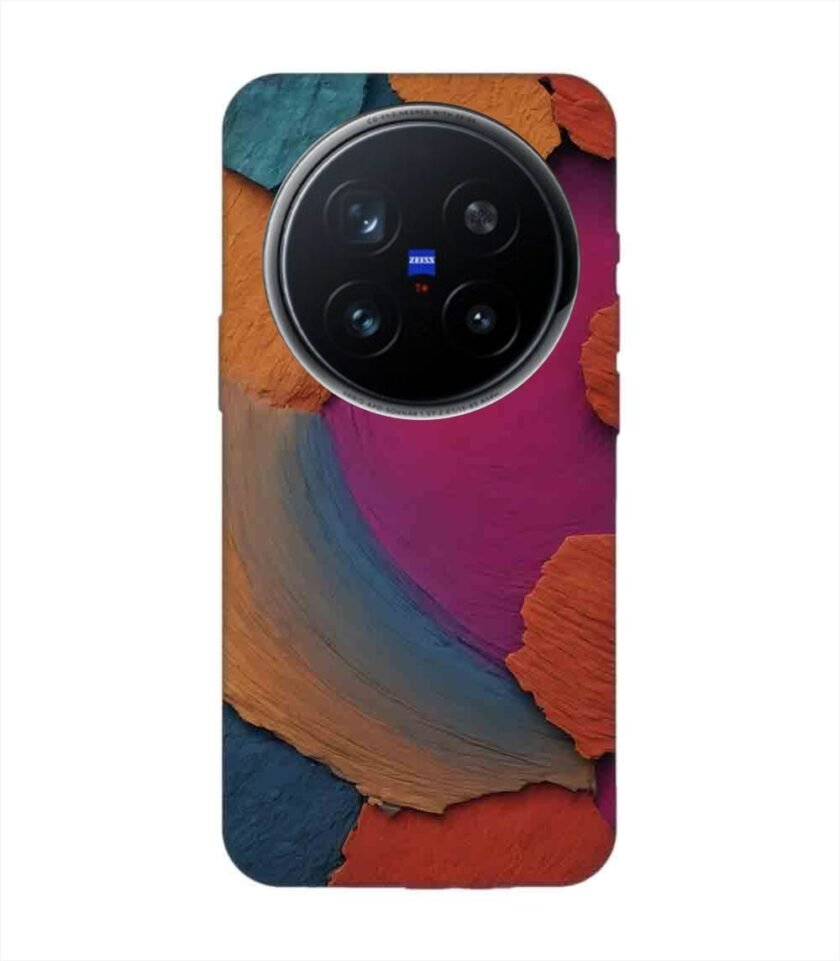Printed Back Cover for Vivo X200 Pro (5G) Closeup Color Textured Surface