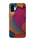 Printed Back Cover for Vivo X50 Closeup Color Textured Surface