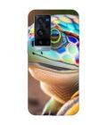Printed Back Cover for Vivo X60 Pro Plus Close Up Cute Turtle