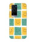 Printed Back Cover for Vivo X60 Pro Plus Close Up Pattern Smiley Faces