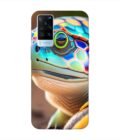Printed Back Cover for Vivo X60 Close Up Cute Turtle