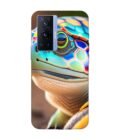 Printed Back Cover for Vivo X70 Pro (5G) Close Up Cute Turtle