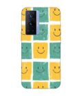 Printed Back Cover for Vivo X70 Pro (5G) Close Up Pattern Smiley Faces