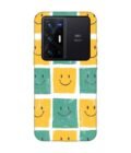 Printed Back Cover for Vivo X70 Pro Plus Close Up Pattern Smiley Faces