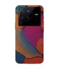 Printed Back Cover for Vivo X80 Pro Closeup Color Textured Surface