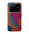 Printed Back Cover for Vivo X80 Closeup Color Textured Surface