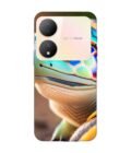 Printed Back Cover for Vivo Y100A (5G) Close Up Cute Turtle