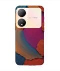Printed Back Cover for Vivo Y100A (5G) Closeup Color Textured Surface