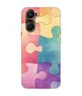 Printed Back Cover for Vivo Y18T Close Up Colorful Puzzle Piece