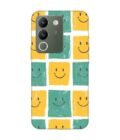 Printed Back Cover for Vivo Y200 (5G) Close Up Pattern Smiley Faces