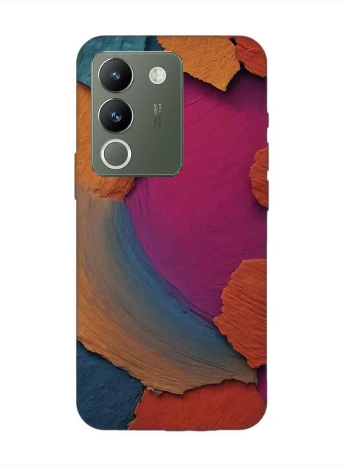 Printed Back Cover for Vivo Y200 (5G) Closeup Color Textured Surface