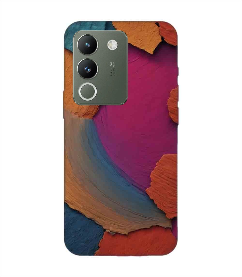 Printed Back Cover for Vivo Y200 (5G) Closeup Color Textured Surface