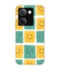 Printed Back Cover for Vivo Y200 Pro (5G) Close Up Pattern Smiley Faces
