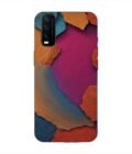 Printed Back Cover for Vivo Y20A Closeup Color Textured Surface
