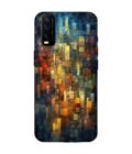 Printed Back Cover for Vivo Y20G Close Up Colorful Mosaic Squares Shapes