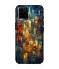 Printed Back Cover for Vivo Y21G Close Up Colorful Mosaic Squares Shapes