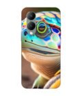 Printed Back Cover for Vivo Y28 (5G) Close Up Cute Turtle
