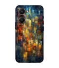 Printed Back Cover for Vivo Y28S (5G) Close Up Colorful Mosaic Squares Shapes