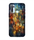 Printed Back Cover for Vivo Y30 Close Up Colorful Mosaic Squares Shapes