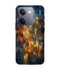 Printed Back Cover for Vivo Y300 Plus (5G) Close Up Colorful Mosaic Squares Shapes