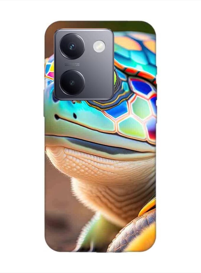 Printed Back Cover for Vivo Y300 Plus (5G) Close Up Cute Turtle