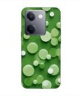 Printed Back Cover for Vivo Y300 Plus (5G) Close Up Green Background With White Polka Dots