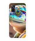 Printed Back Cover for Vivo Y31 Close Up Cute Turtle