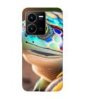 Printed Back Cover for Vivo Y35 Close Up Cute Turtle