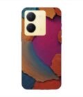 Printed Back Cover for Vivo Y36 Closeup Color Textured Surface