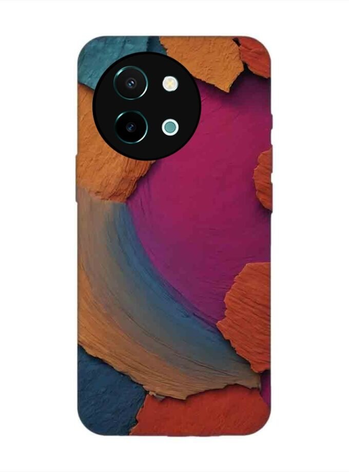 Printed Back Cover for Vivo Y38 (5G) Closeup Color Textured Surface