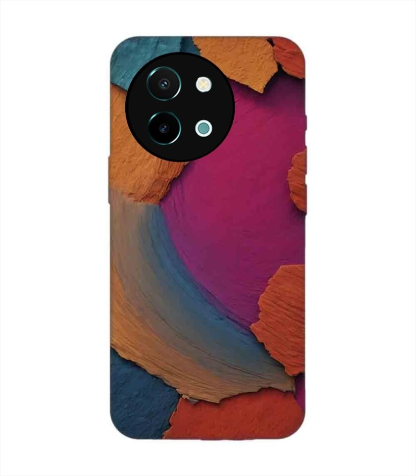 Printed Back Cover for Vivo Y38 (5G) Closeup Color Textured Surface