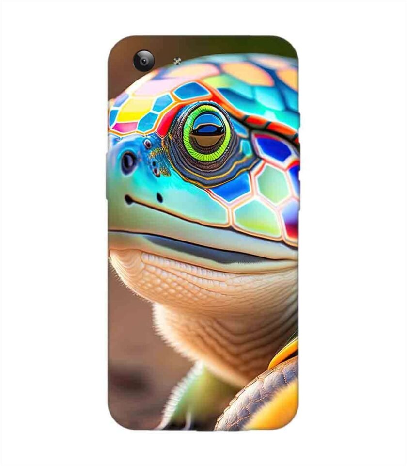 Printed Back Cover for Vivo Y53 Close Up Cute Turtle