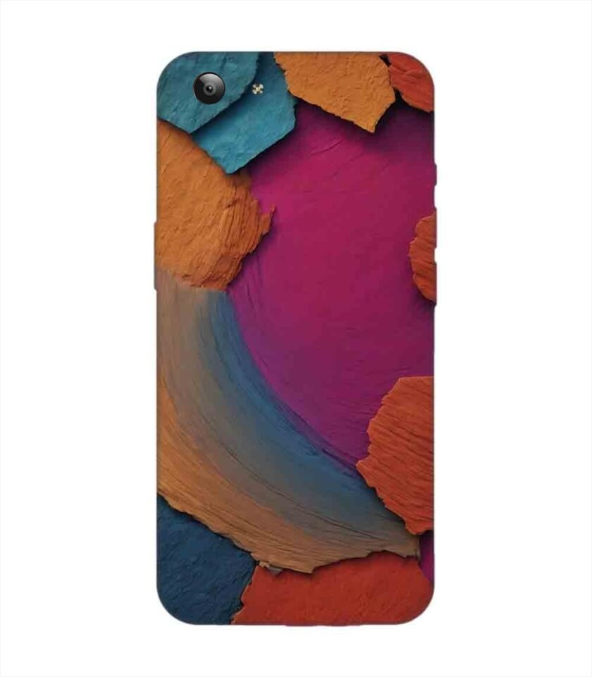 Printed Back Cover for Vivo Y53 Closeup Color Textured Surface