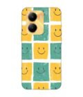 Printed Back Cover for Vivo Y56 (5G) Close Up Pattern Smiley Faces
