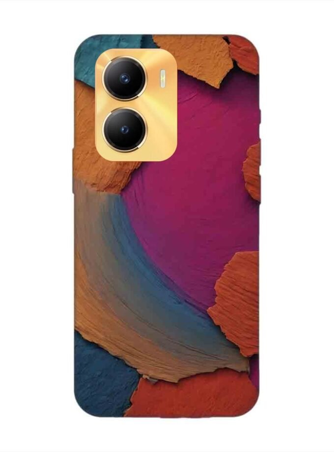 Printed Back Cover for Vivo Y56 (5G) Closeup Color Textured Surface