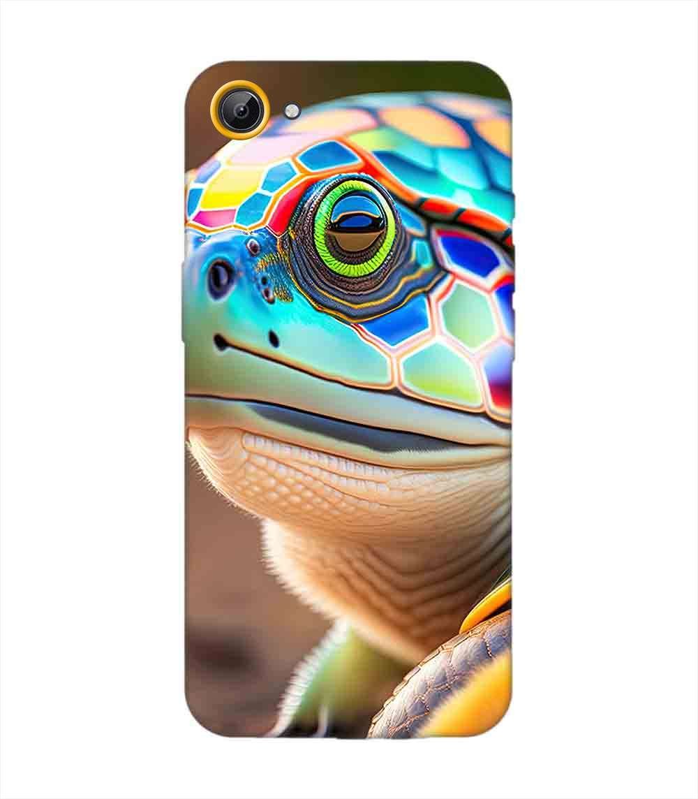 Printed Back Cover for Vivo Y65 Close Up Cute Turtle