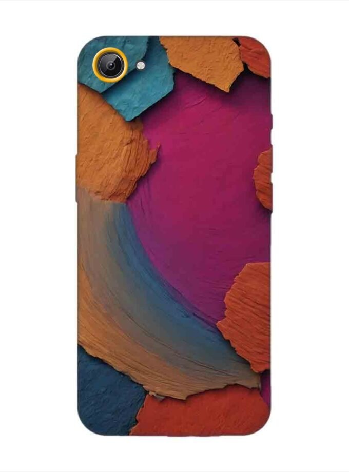 Printed Back Cover for Vivo Y65 Closeup Color Textured Surface