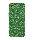 Printed Back Cover for Vivo Y66 Close Up Green White Geometric Pattern